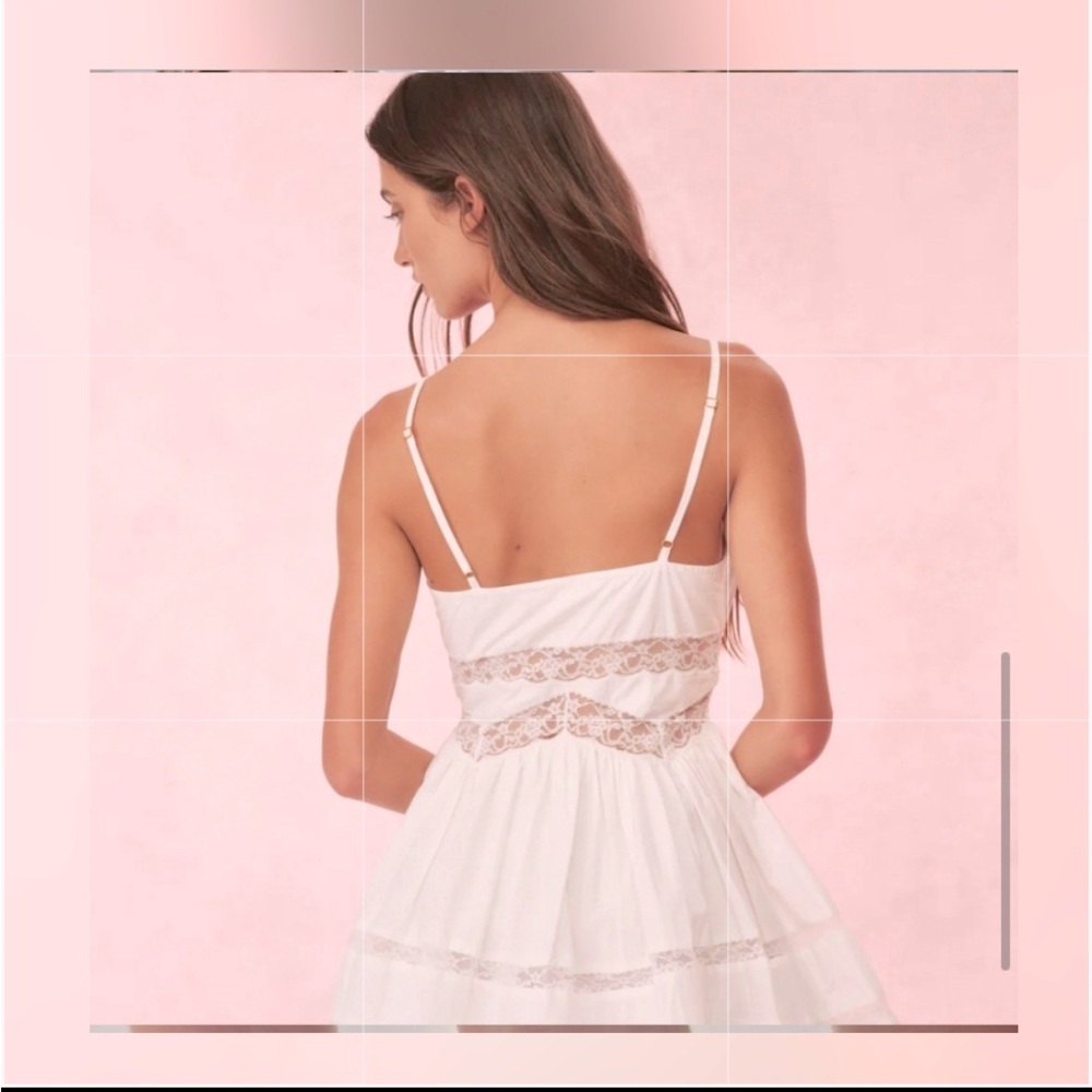 LoveShackFancy White Zima Dress